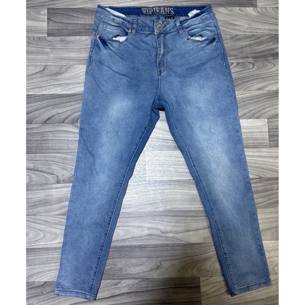 VIP Jeans Womens 15/16 Medium Wash Skinny Denim Stretch Jeans 2-60223AN